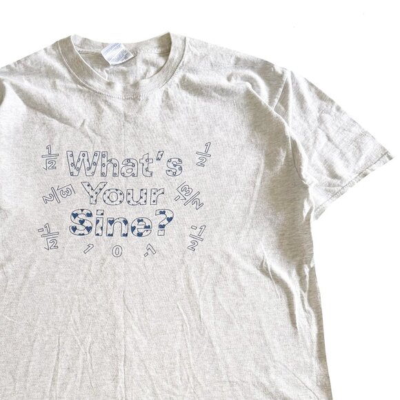 Secondhand What's Your Sine?, Math Equations T-Shirt - Picture 1 of 5